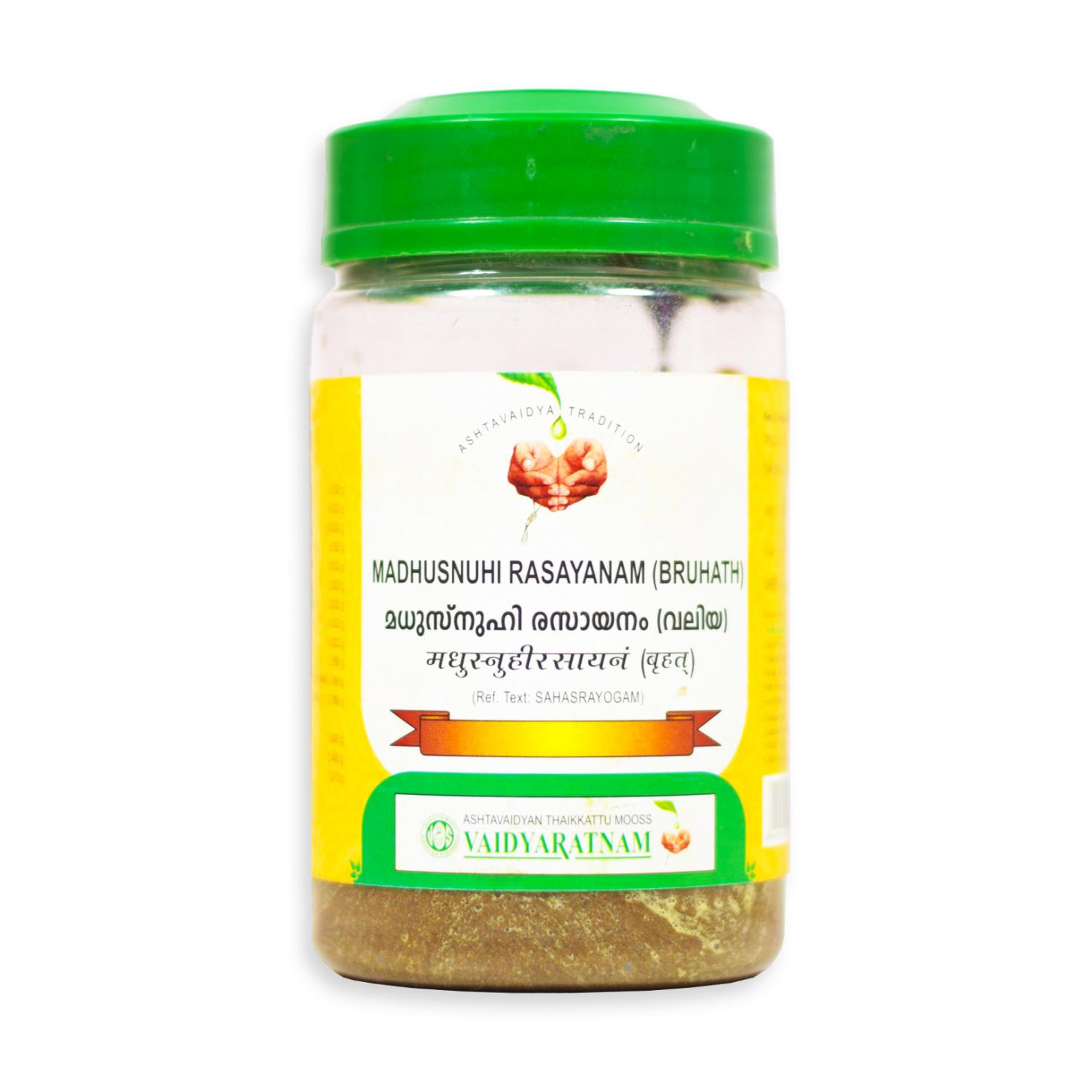 Мадхуснухі Расаянам (Брухат) (250 г), Madhusnuhi Rasayanam (Bruhath), Vaidyratnam
Мадхуснухі Расаянам (Брухат) (250 г), Madhusnuhi Rasayanam (Bruhath), Vaidyratnam