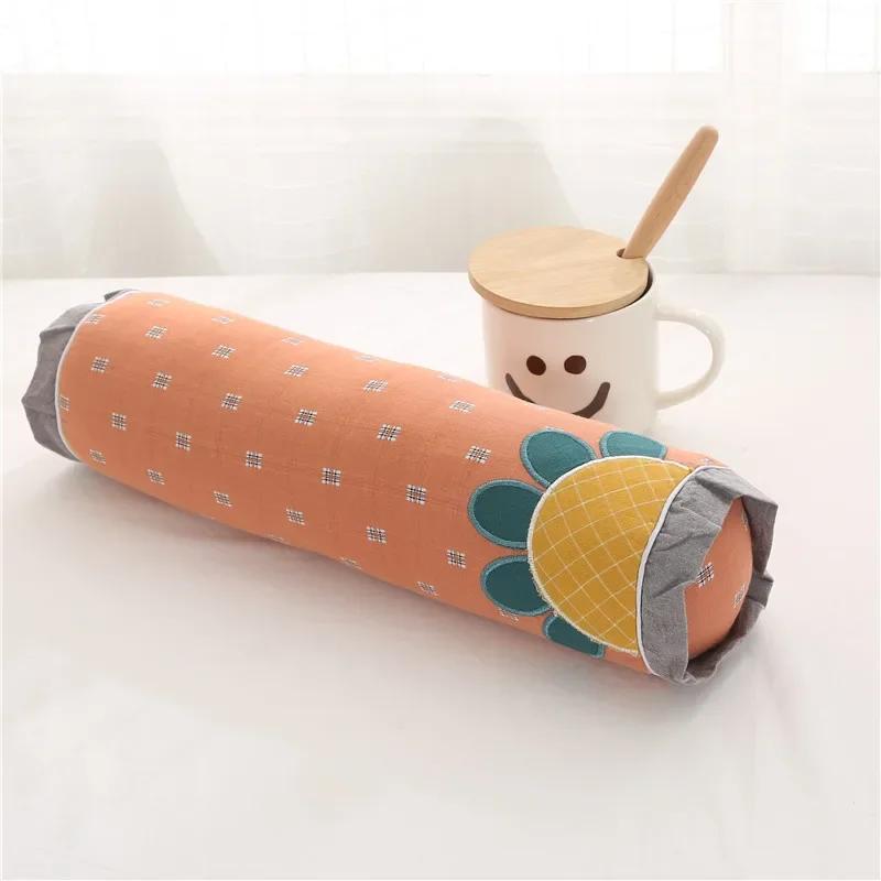 10x38 см Китайский Классический Цветочный Узор Длинная Цилиндрическая Подушка Диванная Подушка в Форме Конфеты Чехол Подушка для Спинки Подушка для Талии