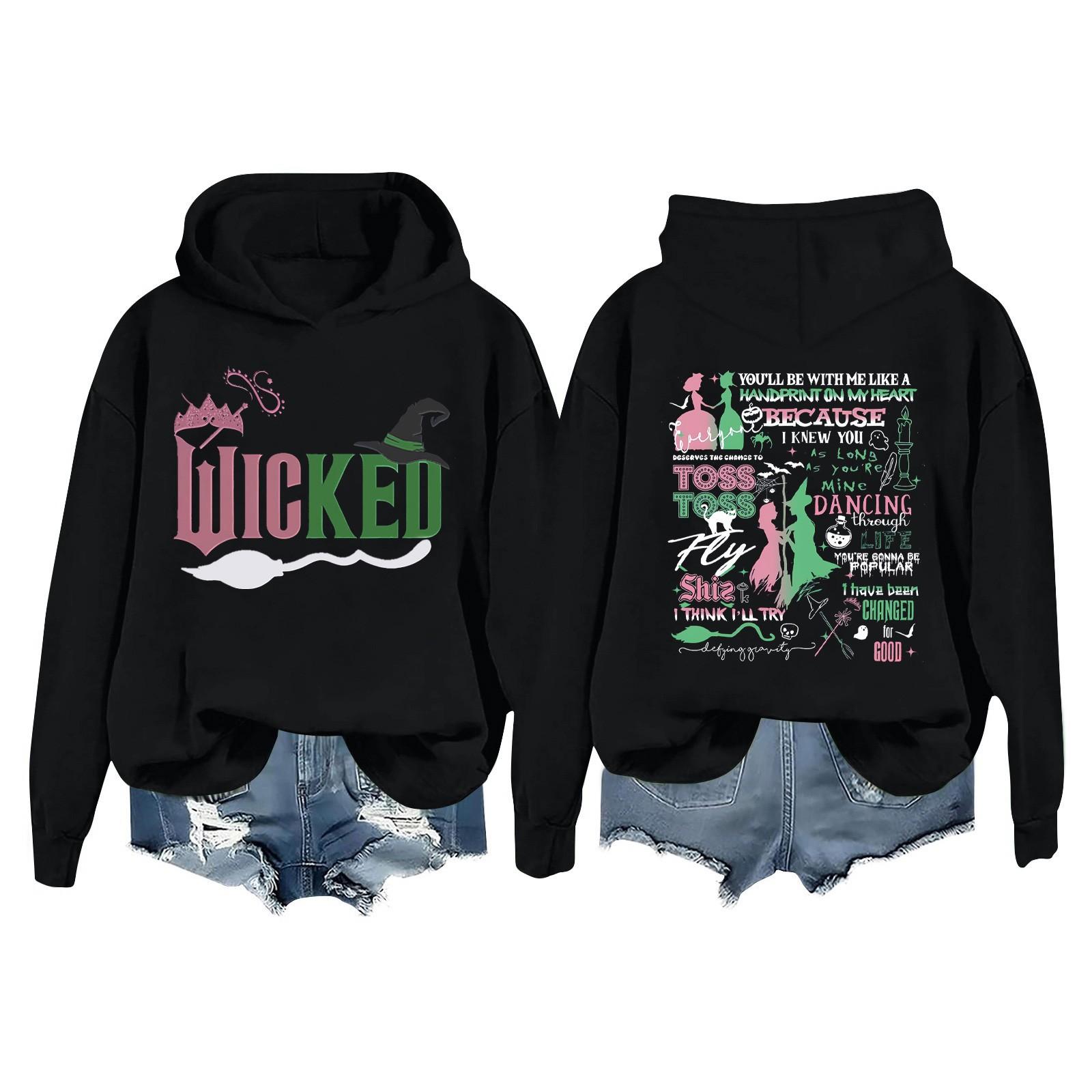 Жіночий повсякденний пуловер з довгим рукавом і толстовка з принтом Bad Witch L чорний
Жіночий повсякденний пуловер з довгим рукавом і толстовка з принтом Bad Witch L чорний