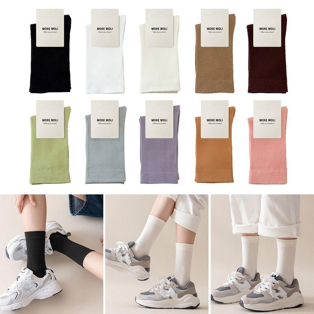Solid Color Medium Tube Sock Medium Tube Women Socks New Fashion Stacked Stockings Women Derss чорний
Solid Color Medium Tube Sock Medium Tube Women Socks New Fashion Stacked Stockings Women Derss чорний