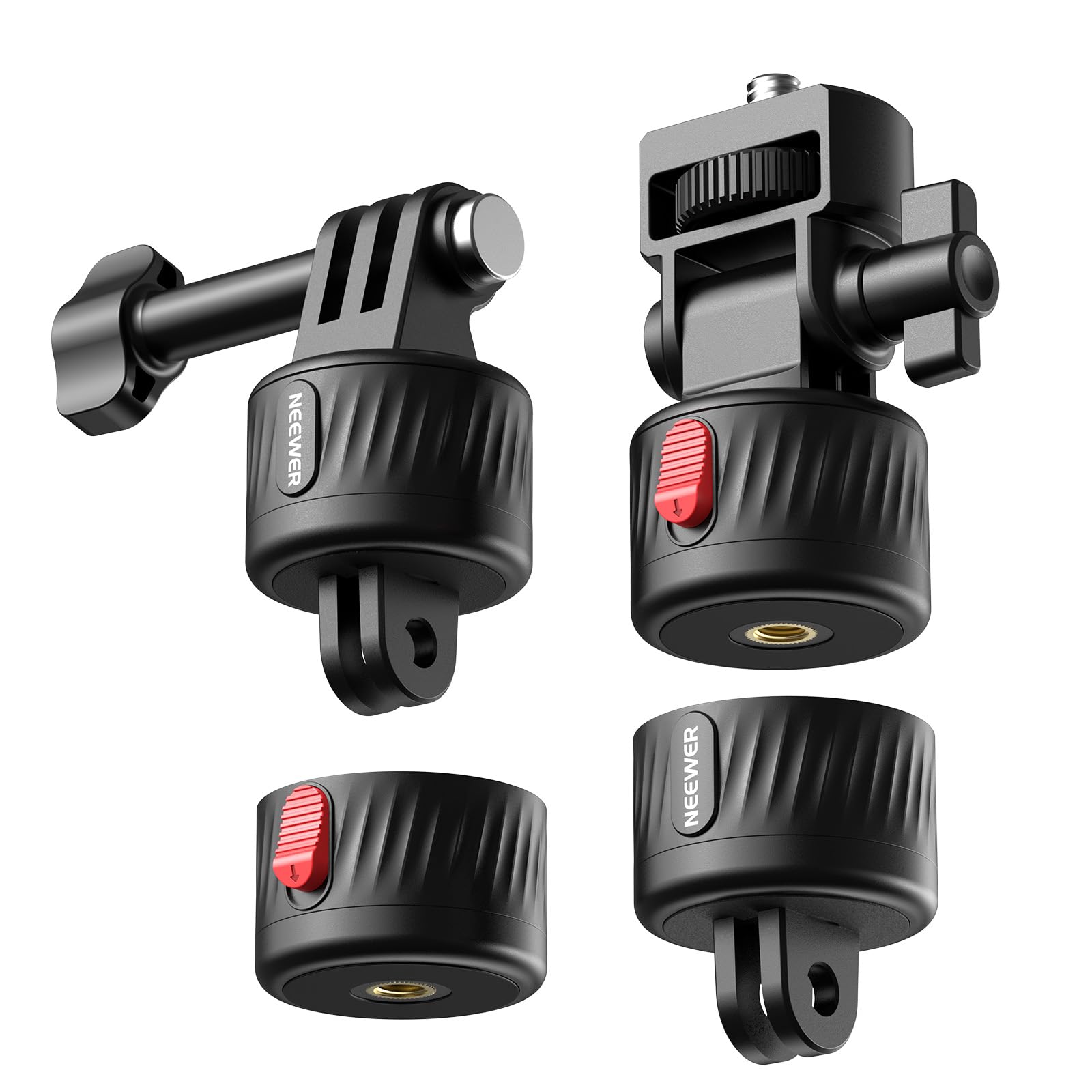 NEEWER Magnetic Quick Release Tripod Mount Adapter Set ABS Action Camera Mount for POV Photography Compatible Hero 13 12 11 Max DJI Osmo Action
NEEWER Magnetic Quick Release Tripod Mount Adapter Set ABS Action Camera Mount for POV Photography Compatible Hero 13 12 11 Max DJI Osmo Action