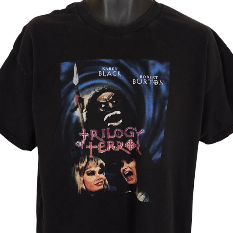 Trilogy Of Terror 100% Cotton T-shirt Mens Tees Top Mens Size XL Horror Movie Tee Karen Black S
Trilogy Of Terror 100% Cotton T-shirt Mens Tees Top Mens Size XL Horror Movie Tee Karen Black S