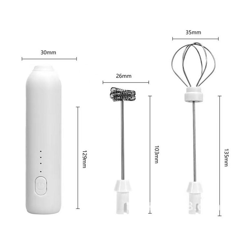 Electric Mixer Milk Frother 2 In 1 Rechargeable Blender Handheld Foam Maker Stainless Steel 3 Speeds Coffee Egg Beater Kitchen білий
Electric Mixer Milk Frother 2 In 1 Rechargeable Blender Handheld Foam Maker Stainless Steel 3 Speeds Coffee Egg Beater Kitchen білий