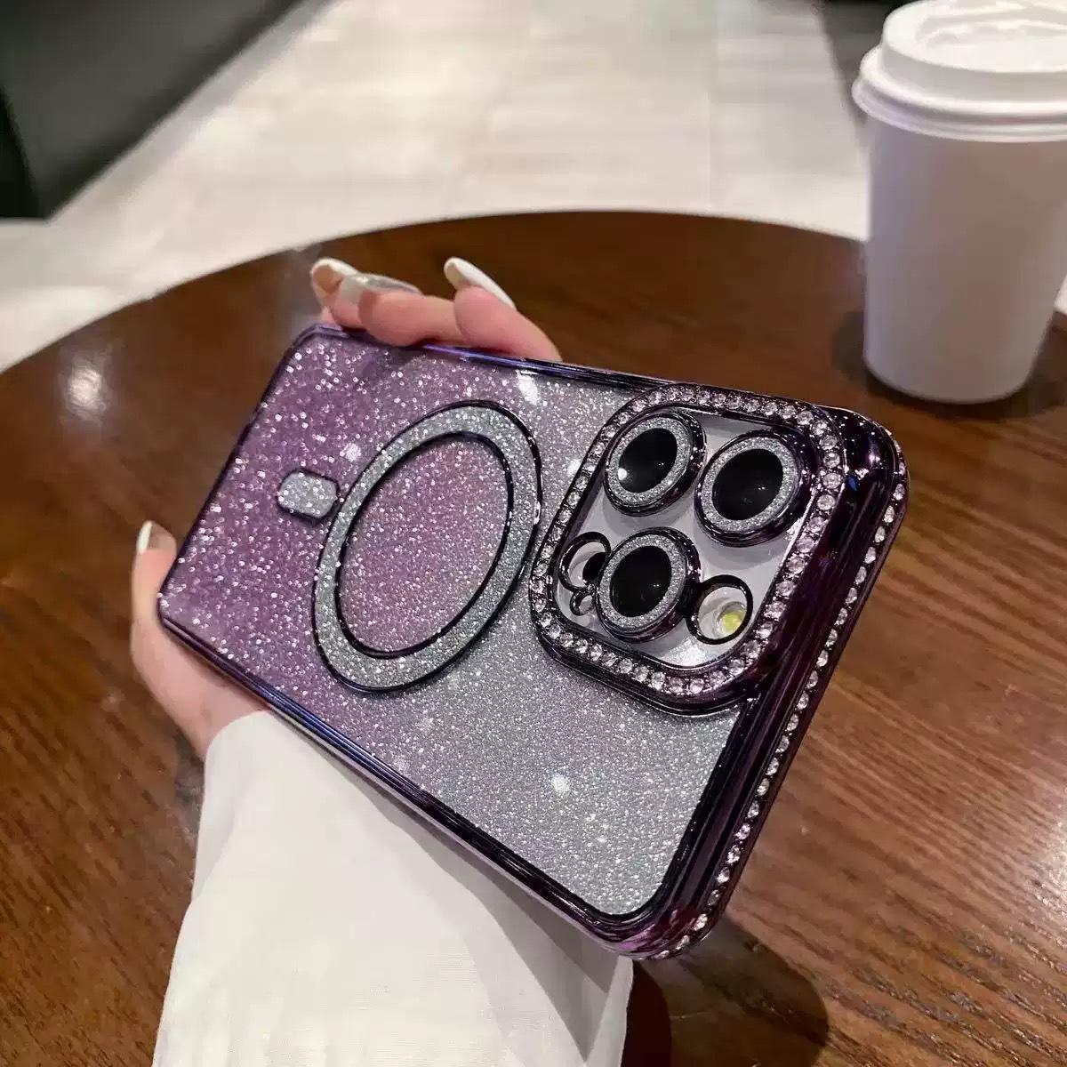 Glitter Magnetic Wireless Charging Case for Apple iPhone 17 Pro Max/16/15/14/13 14 Pro Max фіолетовий
Glitter Magnetic Wireless Charging Case for Apple iPhone 17 Pro Max/16/15/14/13 14 Pro Max фіолетовий