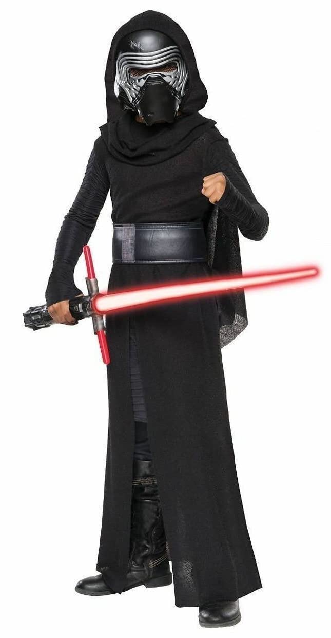 Kylo Ren Costume for Kids, Boys, 4-piece Set (Includes Mask and Belt), for Halloween and School Festivals #180266 (01, L)
Kylo Ren Costume for Kids, Boys, 4-piece Set (Includes Mask and Belt), for Halloween and School Festivals #180266 (01, L)