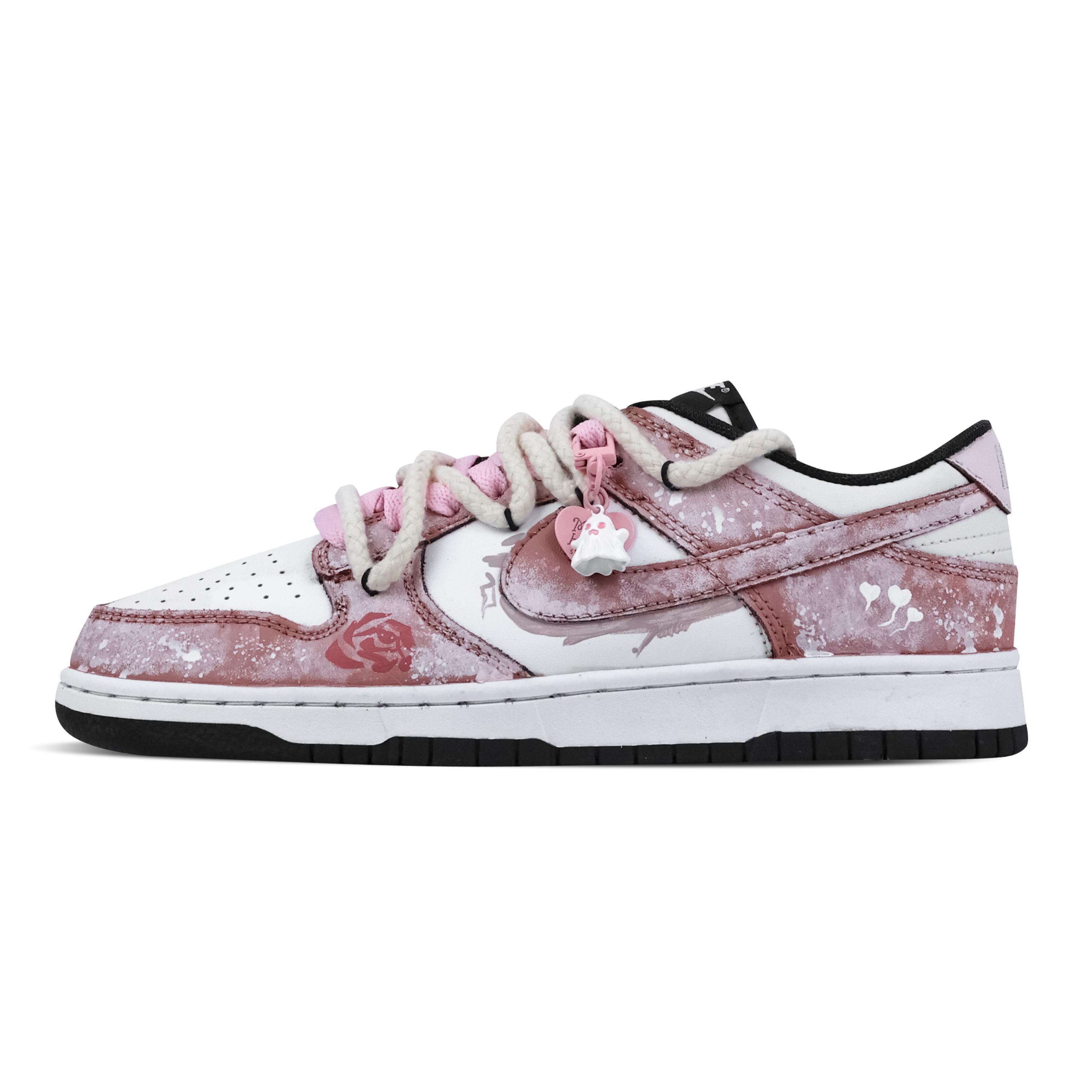 Nike Dunk Rose Mist Knot 1 Slip Resistant Abrasion Resistant Low top Skateboard Shoes Unisex Pink White HF5441-100(Team773-1) 42.5
Nike Dunk Rose Mist Knot 1 Slip Resistant Abrasion Resistant Low top Skateboard Shoes Unisex Pink White HF5441-100(Team773-1) 42.5