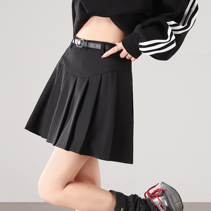European & American Style Korean Pleated A-line Skirt with Belt - Anti-Exposure, Age-Reducing Short Umbrella Skirt. XL чорний
European & American Style Korean Pleated A-line Skirt with Belt - Anti-Exposure, Age-Reducing Short Umbrella Skirt. XL чорний