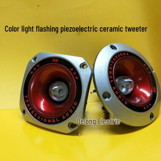 Piezoelectric Ceramic Tweeter 4 Speaker with Flashing Lights
Piezoelectric Ceramic Tweeter 4 Speaker with Flashing Lights