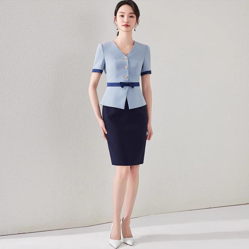 2024 Blue Two-Piece Style Dress: Women s Professional Fashion for Workplace Commute L
2024 Blue Two-Piece Style Dress: Women s Professional Fashion for Workplace Commute L