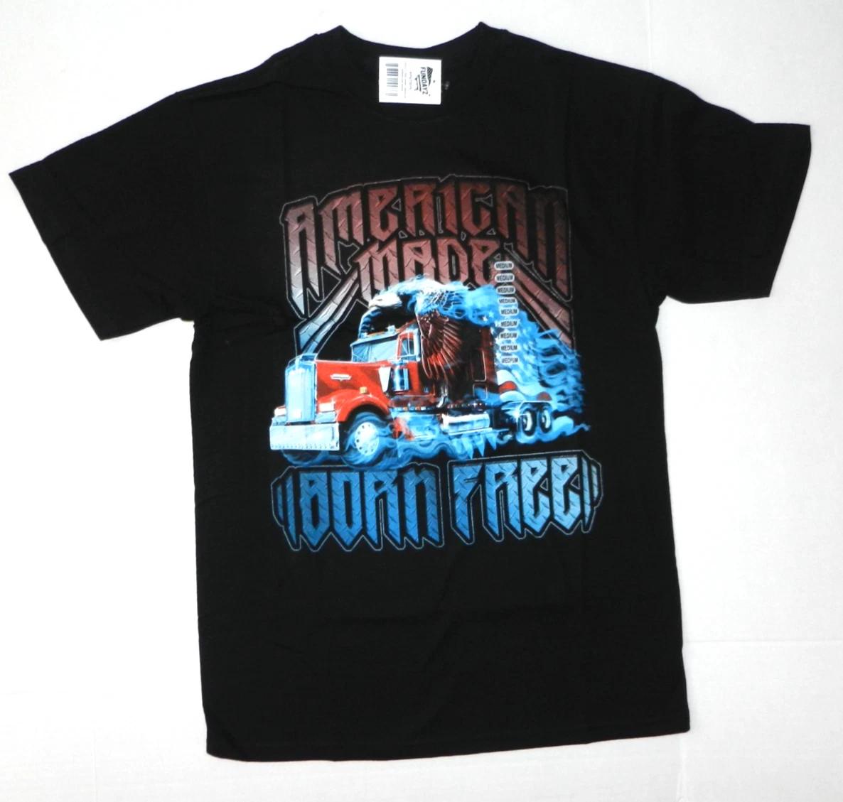 American Made Born Free! Eagle T-Shirt, Black New 2XL
American Made Born Free! Eagle T-Shirt, Black New 2XL