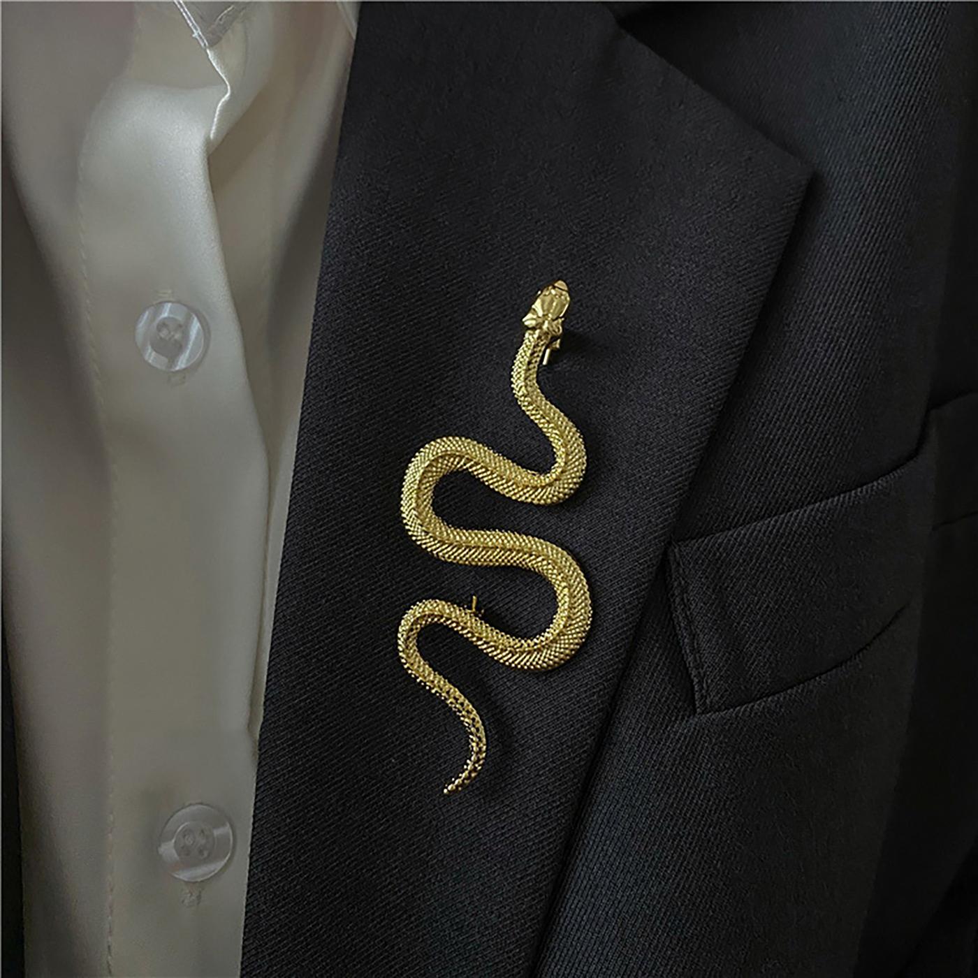 Gold Color Snake Brooches Women Men Lady Luxury Metal Snake Animal Brooch Pins Party Casual Fashion Zircon Gifts-5215
Gold Color Snake Brooches Women Men Lady Luxury Metal Snake Animal Brooch Pins Party Casual Fashion Zircon Gifts-5215