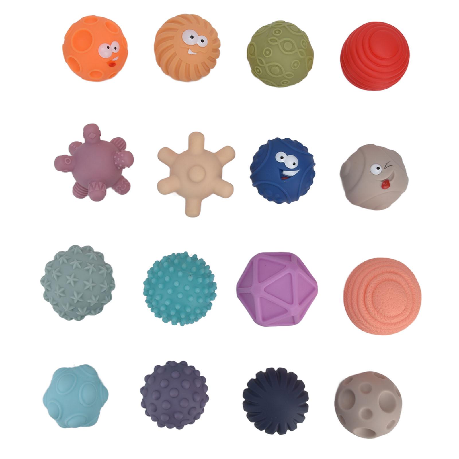 16pcs Baby Sensory Balls Textured Soft Massage Stress Relief Squeeze Ball Toy for Toddlers Infant
16pcs Baby Sensory Balls Textured Soft Massage Stress Relief Squeeze Ball Toy for Toddlers Infant