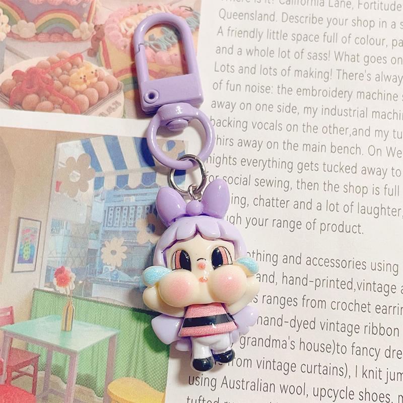 Милый брелок с плачущей девочкой, мультяшное украшение для рюкзака, брелок для ключей для студенток, ювелирное украшение, подарок фиолетовый
Милый брелок с плачущей девочкой, мультяшное украшение для рюкзака, брелок для ключей для студенток, ювелирное украшение, подарок фиолетовый