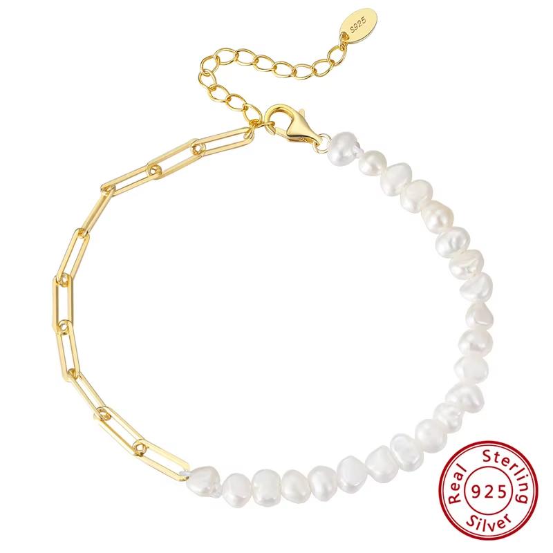 ORSA JEWELS Серебряный браслет 925 пробы, винтажная массивная звеньевая цепь типа скрепка с жемчугом для женщин и девушек, модные украшения GPB01
ORSA JEWELS Серебряный браслет 925 пробы, винтажная массивная звеньевая цепь типа скрепка с жемчугом для женщин и девушек, модные украшения GPB01