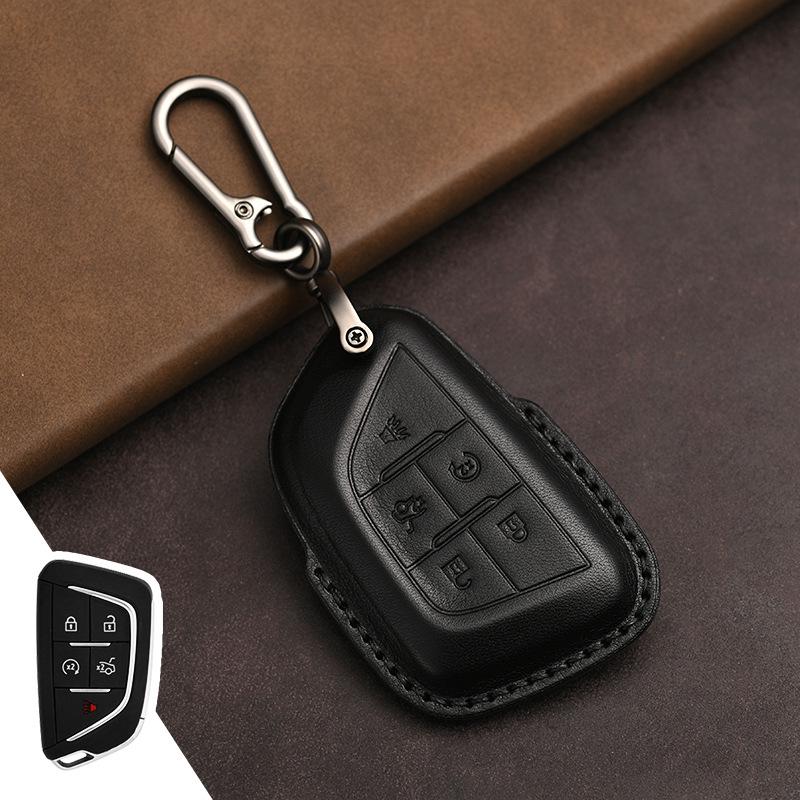 Genuine Leather 3D Shaped Hot-Pressed Car Key Case, Handmade Cowhide Key Bag for Cadillac.
Genuine Leather 3D Shaped Hot-Pressed Car Key Case, Handmade Cowhide Key Bag for Cadillac.