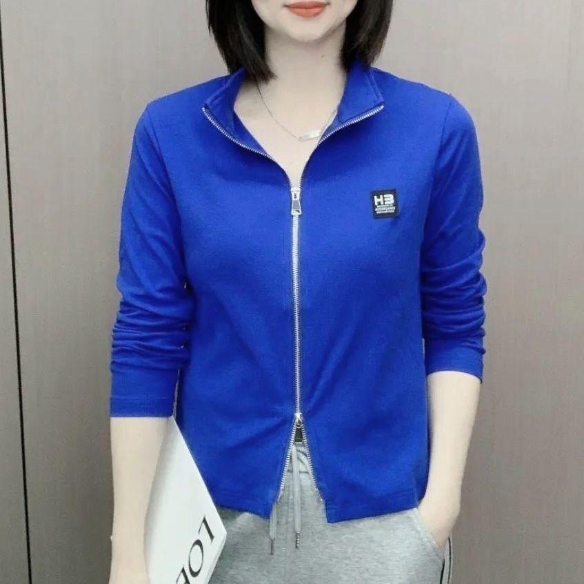 Женская футболка весна 2022 с длинным рукавом и воротником-стойкой на двойной молнии - свободный и облегающий дизайн 4XL 150-165 lbs синий
Женская футболка весна 2022 с длинным рукавом и воротником-стойкой на двойной молнии - свободный и облегающий дизайн 4XL 150-165 lbs синий