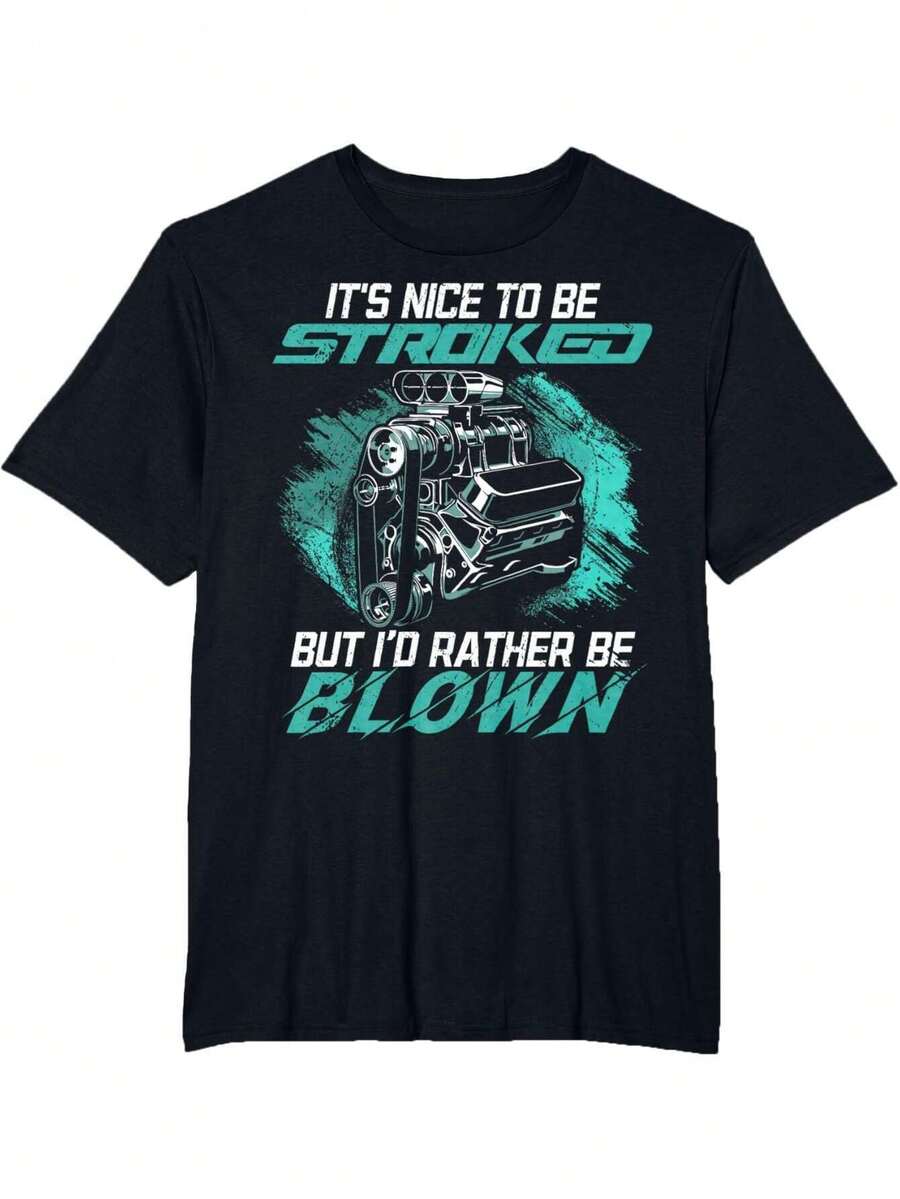 Unisexs Humorous Automotive Graphic TShirt Black Short Sleeve Round Neck Features Bold ITS NICE S
Unisexs Humorous Automotive Graphic TShirt Black Short Sleeve Round Neck Features Bold ITS NICE S