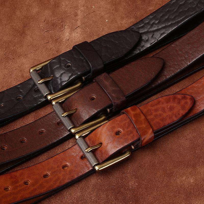 Retro Thickened Wild Cowhide Coarse Pattern Belt Men S Genuine Leather Shrinkage Pattern First Layer Cowhide Tree Pattern Rough Personalized Belt 100cm
Retro Thickened Wild Cowhide Coarse Pattern Belt Men S Genuine Leather Shrinkage Pattern First Layer Cowhide Tree Pattern Rough Personalized Belt 100cm
