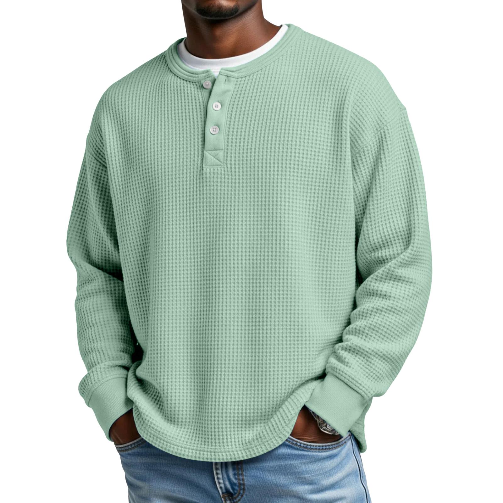 Men s Knit Casual Collar Pullover - Long Sleeve Daily Wear XXXXL світло-зелений колір
Men s Knit Casual Collar Pullover - Long Sleeve Daily Wear XXXXL світло-зелений колір