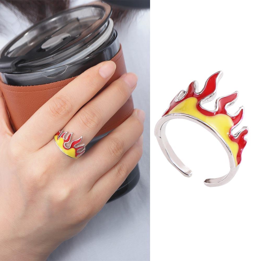 Cool Hip Hop Style Ring Daily Decoration Open Adjustable Ring Trendy Flame Ring Family And Friends 1 pc
Cool Hip Hop Style Ring Daily Decoration Open Adjustable Ring Trendy Flame Ring Family And Friends 1 pc