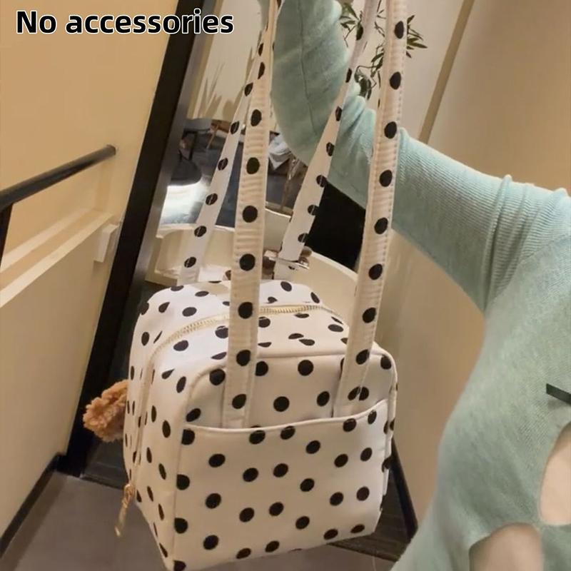 Stylish Polka Dot Square Bag Korean Style Box Bag Simple And Versatile Shoulder Bag Zippered Handbag Women s Casual Commuter Bag
Stylish Polka Dot Square Bag Korean Style Box Bag Simple And Versatile Shoulder Bag Zippered Handbag Women s Casual Commuter Bag