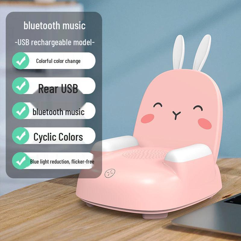 Creative Rabbit Bluetooth Speaker Night Light with Phone Holder
Creative Rabbit Bluetooth Speaker Night Light with Phone Holder