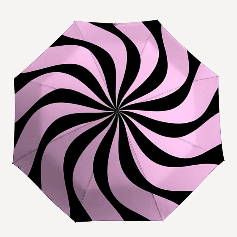1pc Swirl Pattern Automatic Folding Umbrella Portable Collapsible 8-Rib Umbrella for All Seasons, Casual Outdoor Accessory, Perfect
1pc Swirl Pattern Automatic Folding Umbrella Portable Collapsible 8-Rib Umbrella for All Seasons, Casual Outdoor Accessory, Perfect