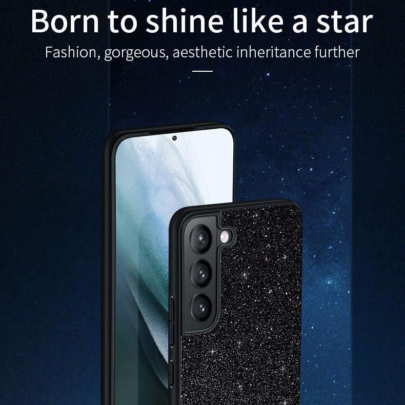 SULADA Shiny Glitters Anti-scratch Phone Case PU Leather Coated PC+TPU Hybrid Cover for Samsung Galaxy S22 Ultra 5G Black
SULADA Shiny Glitters Anti-scratch Phone Case PU Leather Coated PC+TPU Hybrid Cover for Samsung Galaxy S22 Ultra 5G Black