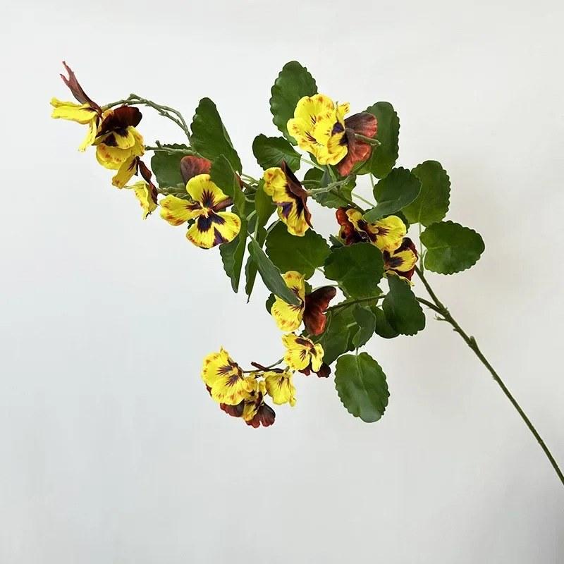 Silk Fake Flower Artificial Pansy Branch Green Plant Floral Festival Party Decoration Simulation Yellow Pansies Flowers 5pcs жовтий
Silk Fake Flower Artificial Pansy Branch Green Plant Floral Festival Party Decoration Simulation Yellow Pansies Flowers 5pcs жовтий