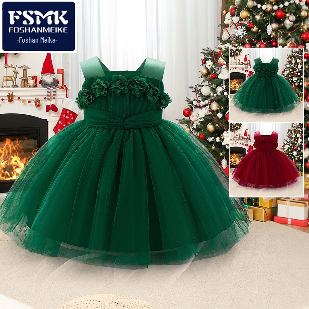 2024 Girls Princess Dress with 3D Floral Mesh - Perfect for First Birthday 100cm (18-24M)
2024 Girls Princess Dress with 3D Floral Mesh - Perfect for First Birthday 100cm (18-24M)