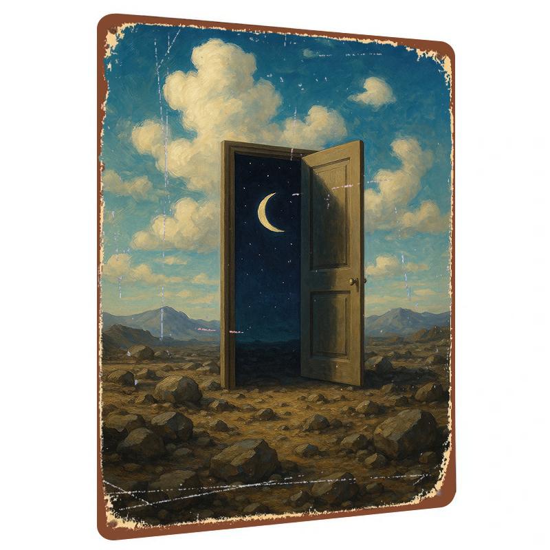 Vintage Door to Night Sky Metal Wall Art Modern Minimalist Home Decor for Living Room Bedroom 20x30cm(7.8x11.8inch)
Vintage Door to Night Sky Metal Wall Art Modern Minimalist Home Decor for Living Room Bedroom 20x30cm(7.8x11.8inch)