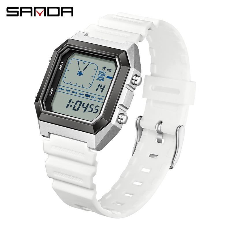 Waterproof Sanda Youth Watch - Simple, Trendy, Square Design with Analog Hands & Light-up Feature білий
Waterproof Sanda Youth Watch - Simple, Trendy, Square Design with Analog Hands & Light-up Feature білий