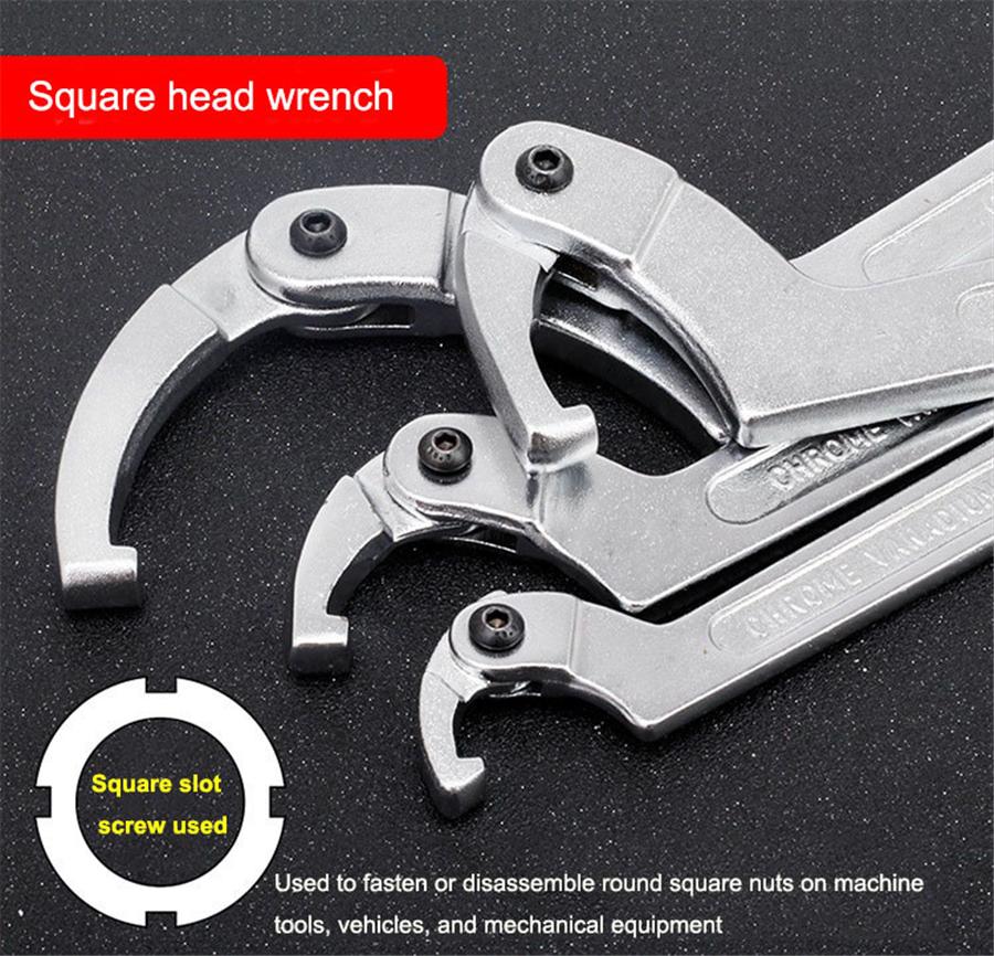 Adjustable Hook Spanner, Chrome Plated, Square Head Spanner, 8 Inch, 11/4 -3 , 32-76Mm, For Motorcycle Suspension
Adjustable Hook Spanner, Chrome Plated, Square Head Spanner, 8 Inch, 11/4 -3 , 32-76Mm, For Motorcycle Suspension