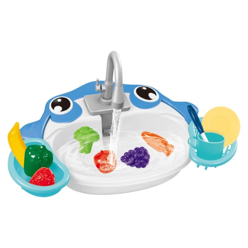 Childrens Interactive Learning Toy with Electric Automatic Water Cycle Play Kitchen Sink Dishwasher for Ages 3 and Up синій
Childrens Interactive Learning Toy with Electric Automatic Water Cycle Play Kitchen Sink Dishwasher for Ages 3 and Up синій