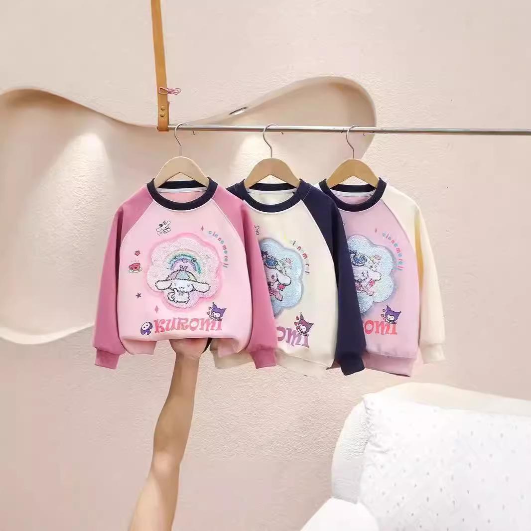 Girls Fleece-Lined Cartoon Sweatshirt with Color-Changing Sequins for Autumn/Winter 2024 100 cm
Girls Fleece-Lined Cartoon Sweatshirt with Color-Changing Sequins for Autumn/Winter 2024 100 cm