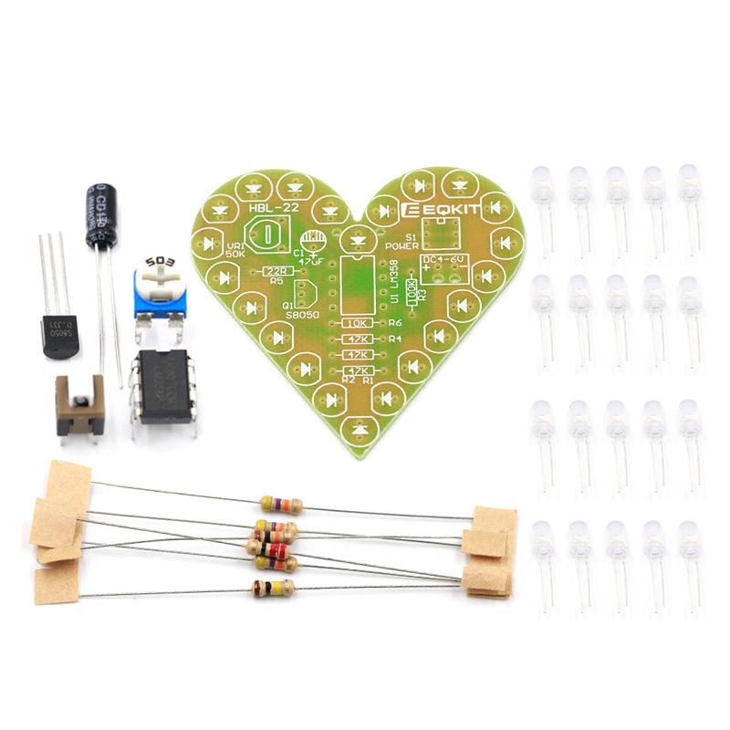 Electronic Kit Heart-shaped Breathing Light Kit Respiratory Lamp Components Electronic Practice Board ElectronicDIY
Electronic Kit Heart-shaped Breathing Light Kit Respiratory Lamp Components Electronic Practice Board ElectronicDIY