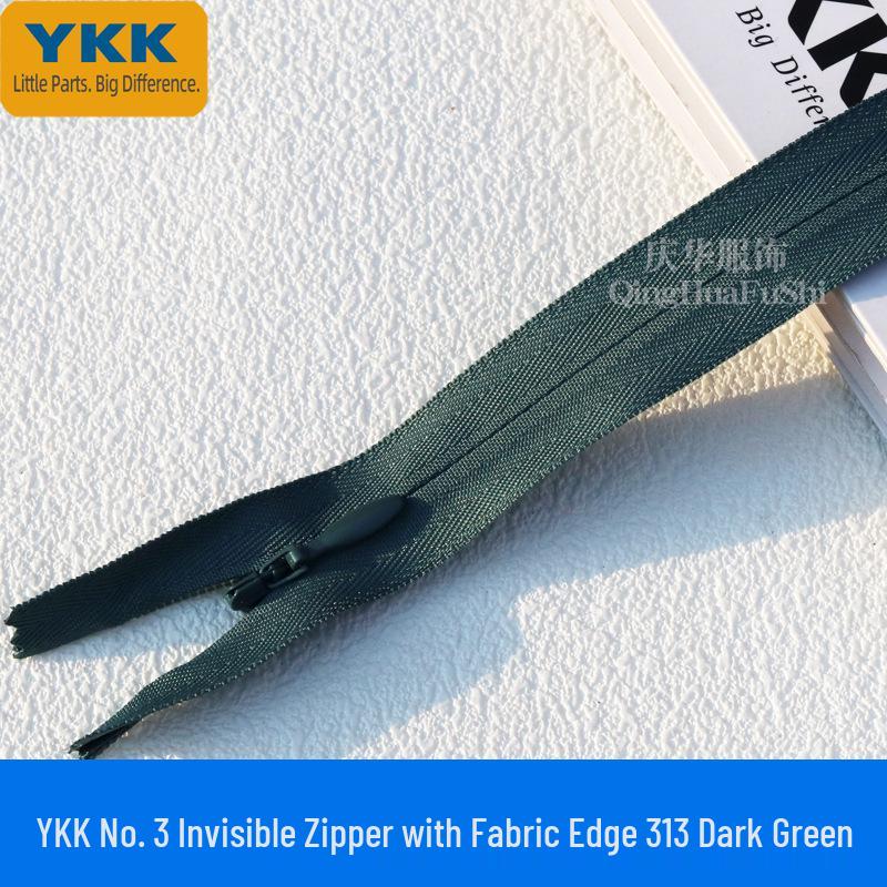 YKK No. 3 Invisible Zipper with Closed End, Water Drop Puller, for Wedding Dresses, Gowns, and Thick Skirts.
YKK No. 3 Invisible Zipper with Closed End, Water Drop Puller, for Wedding Dresses, Gowns, and Thick Skirts.