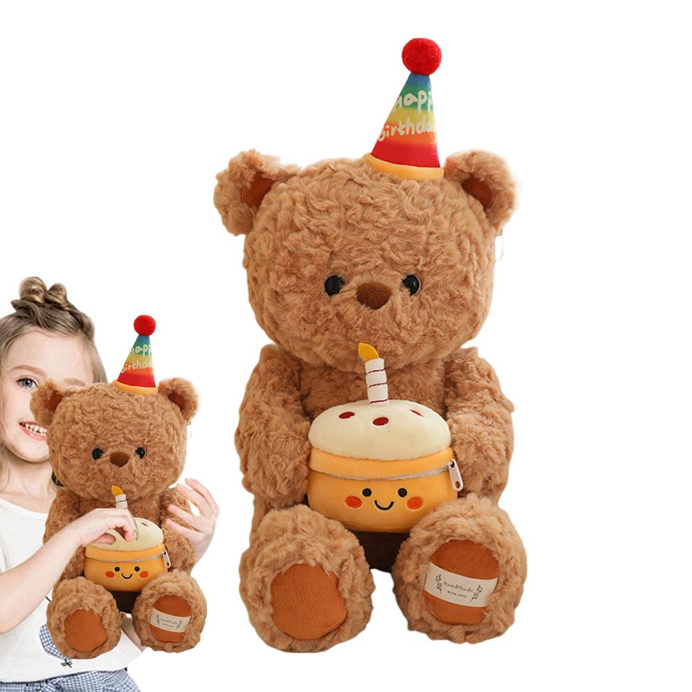 Kawaii Медведь Фигурка Животные Лиса Мягкая Подушка Мягкие Обнимашки Животные Игрушка Декоративная Удобная Игрушка Для Гостиной