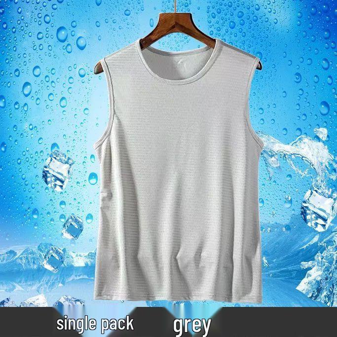 Men s Summer Ice Silk Mesh Sleeveless Quick-Dry Sports Tee 2XL світло-сірий колір
Men s Summer Ice Silk Mesh Sleeveless Quick-Dry Sports Tee 2XL світло-сірий колір