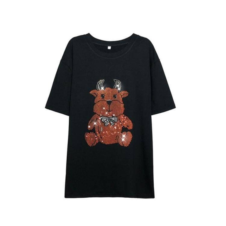 Cartoon Calf Ironing Letters Short-sleeved T-shirt for Women In Summer New Versatile Half-sleeved Top XXXL білий
Cartoon Calf Ironing Letters Short-sleeved T-shirt for Women In Summer New Versatile Half-sleeved Top XXXL білий