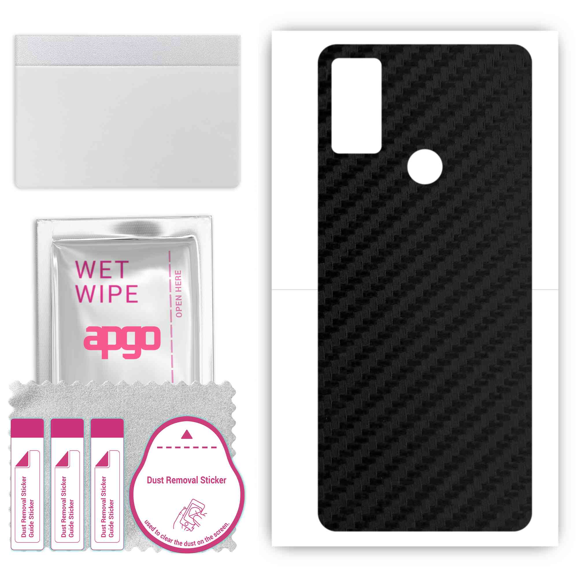 apgo Protective Skin Sticker for the back compatible with Alcatel 3L 2021, Wrap Film, Foil, Vinyl - Pattern Carbon Black
apgo Protective Skin Sticker for the back compatible with Alcatel 3L 2021, Wrap Film, Foil, Vinyl - Pattern Carbon Black