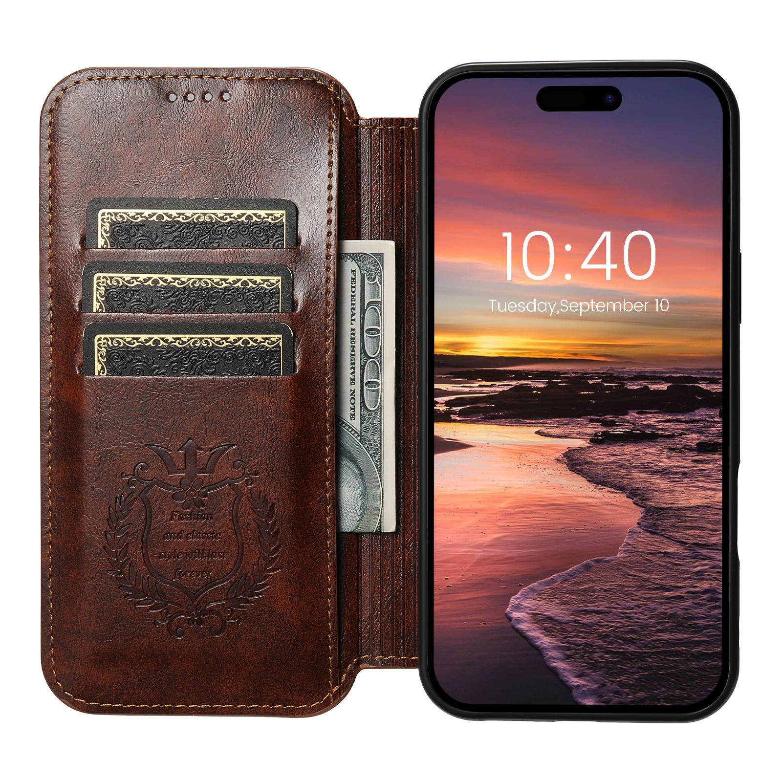 SUTENI J06 For iPhone 16 Pro Max Case Compatible with MagSafe Textured PU Leather Flip Phone Cover Black
SUTENI J06 For iPhone 16 Pro Max Case Compatible with MagSafe Textured PU Leather Flip Phone Cover Black