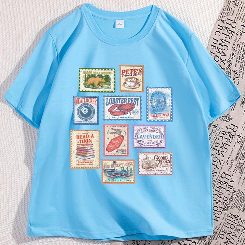 Emily Henry Books Stamp T Shirt Beach Read Book TShirt Casual Short Sleeve Round Neck Tshirt Book Lovers Clothes Streetwear 4XL
Emily Henry Books Stamp T Shirt Beach Read Book TShirt Casual Short Sleeve Round Neck Tshirt Book Lovers Clothes Streetwear 4XL