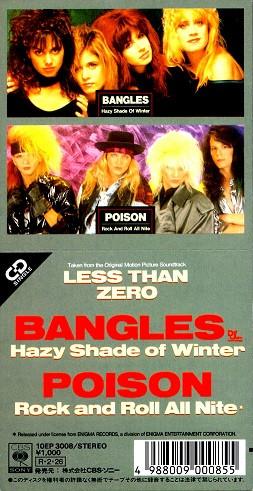 CD BANGLES / POISON - Hazy Shade Of Winter / Rock And Rol 10EP3008 CBS/Sony 1988 Japan Rock Used
CD BANGLES / POISON - Hazy Shade Of Winter / Rock And Rol 10EP3008 CBS/Sony 1988 Japan Rock Used