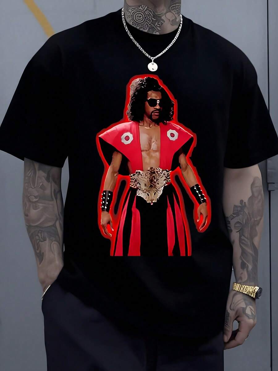 Warrior Spirit Graphic Tee 1Pcs Men s Casual Features A Bold Warrior Character With A Striking Red S разноцветный
Warrior Spirit Graphic Tee 1Pcs Men s Casual Features A Bold Warrior Character With A Striking Red S разноцветный