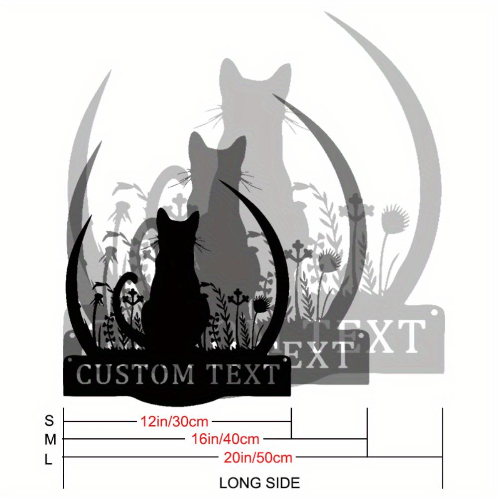 Unique Personalized Metal Sign Two Cats Flowers Moon Wedding New Year Valentine Christmas Mardi Gras 30cm
Unique Personalized Metal Sign Two Cats Flowers Moon Wedding New Year Valentine Christmas Mardi Gras 30cm
