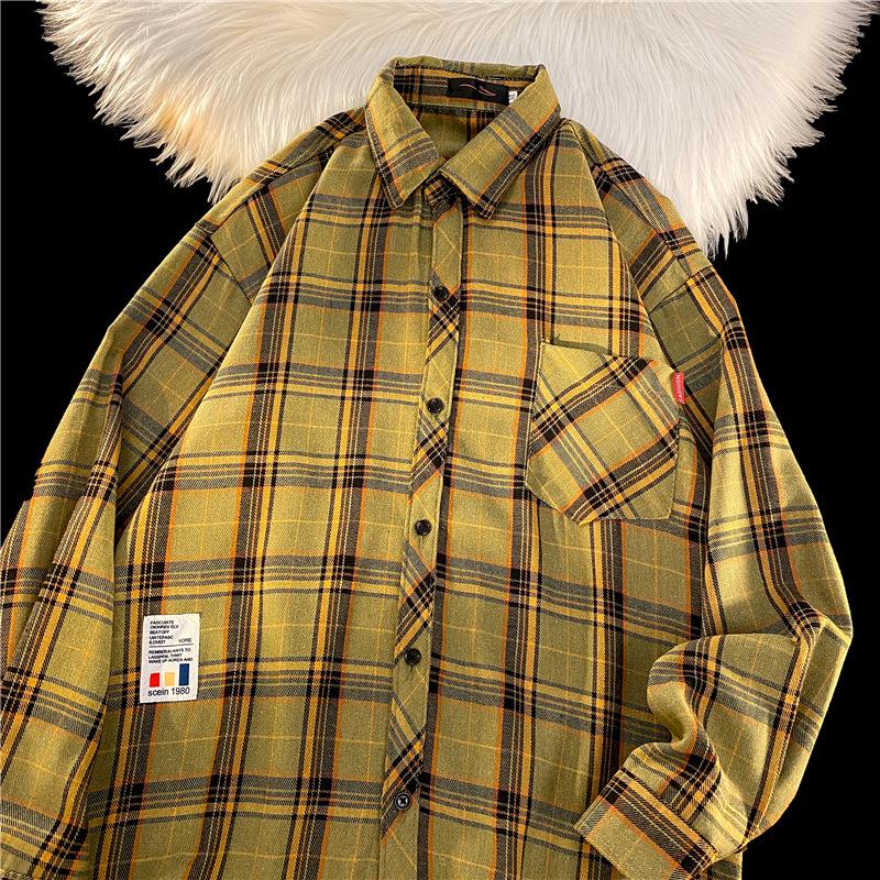 KOBPT Men s Retro Plaid Long-Sleeve Loose Casual Shirt for Spring and Autumn XXXL
KOBPT Men s Retro Plaid Long-Sleeve Loose Casual Shirt for Spring and Autumn XXXL