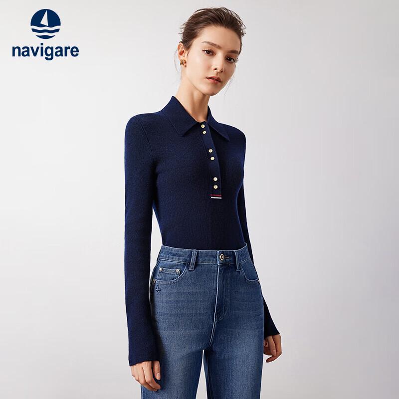 Navigare Women s 100% Wool Slim-Fit Knit Sweater S
Navigare Women s 100% Wool Slim-Fit Knit Sweater S