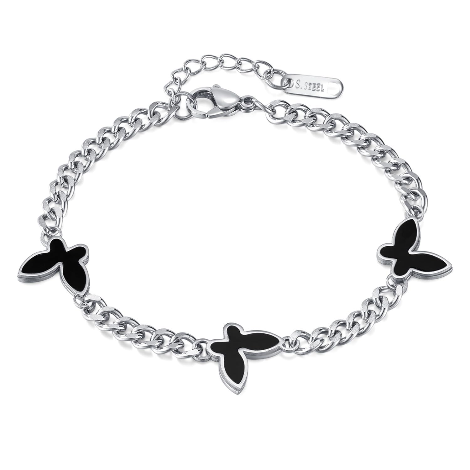 Butterfly Bracelet Bangle for Pink Butterfly Double Accessory Women, Zirconia, Gold, Butterfly, Diamond, Bangle, Butterfly, Chain, Titanium,
Butterfly Bracelet Bangle for Pink Butterfly Double Accessory Women, Zirconia, Gold, Butterfly, Diamond, Bangle, Butterfly, Chain, Titanium,