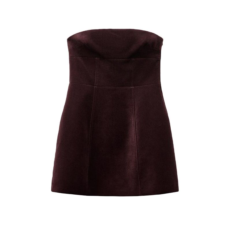 Autumn and Winter New Winter Formal Dress Bowknot Decoration Velvet off-the-Shoulder Short Dress 9118150 Magenta L
Autumn and Winter New Winter Formal Dress Bowknot Decoration Velvet off-the-Shoulder Short Dress 9118150 Magenta L